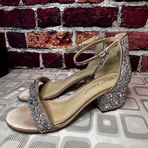 Betsey Johnson Champagne Sandals size 9